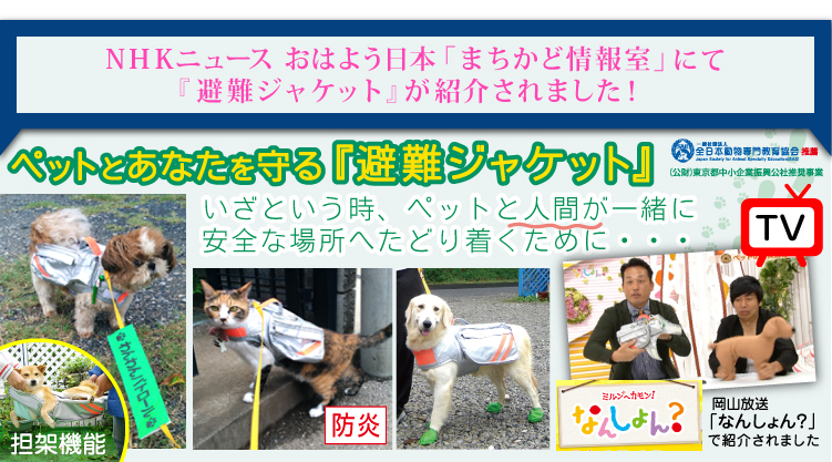 避難ジャケットNHK出演